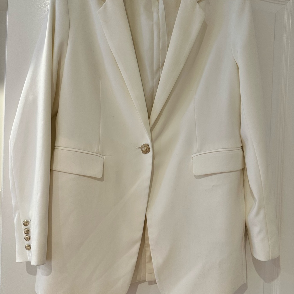 House of Harlow 1960 White Tailored Blazer